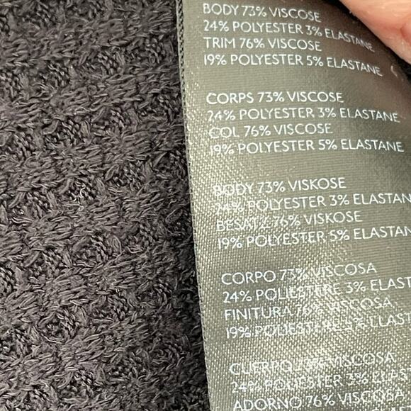 We The Free Oversized Waffle Knit Grunge Pullover | Dark Grey | XS - Picture 4 of 4